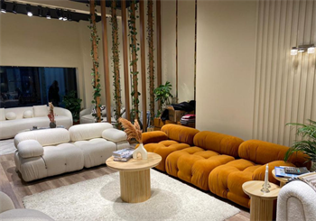 Voyage Kapitone Sofa Corner Velvet Beige