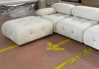 Voyage Kapitone Sofa Corner Velvet Beige