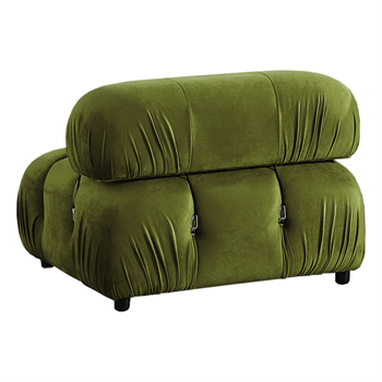 Voyage Quilted Single Armchair Velvet