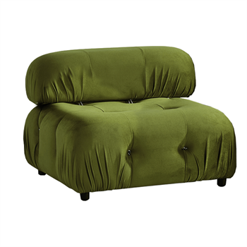 Voyage Quilted Single Armchair Velvet