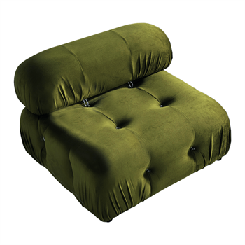 Voyage Quilted Single Armchair Velvet