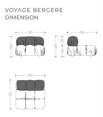 Voyage Kiremit Kadife Kapitone Berjer