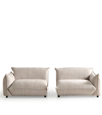 Kant Beige Sofa with Metal Details