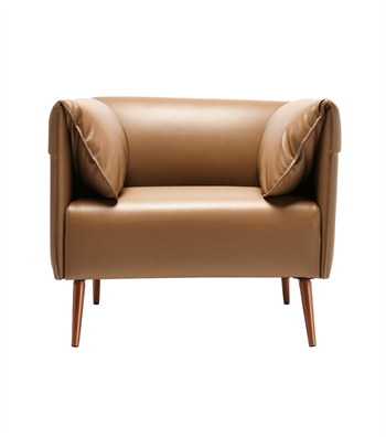 Ziva Rose Metal Ayak Berjer Deri Krem