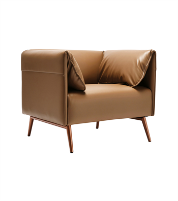 Ziva Rose Metal Ayak Berjer Deri Krem