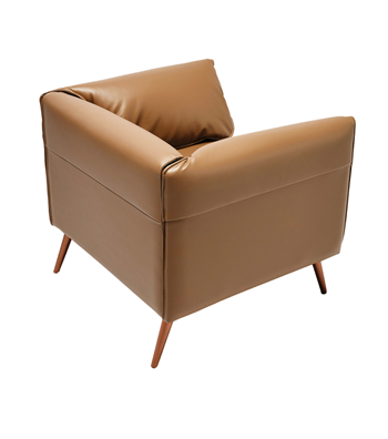 Ziva Rose Metal Ayak Berjer Deri Krem