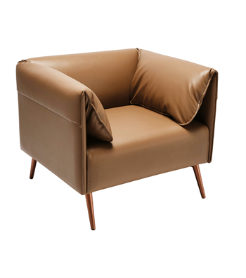 Ziva Rose Metal Ayak Berjer Deri Krem