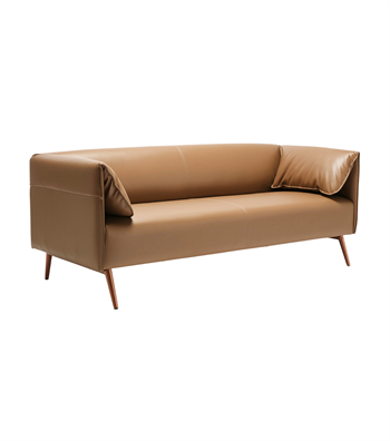 Ziva Leather Triple Sofa Cream