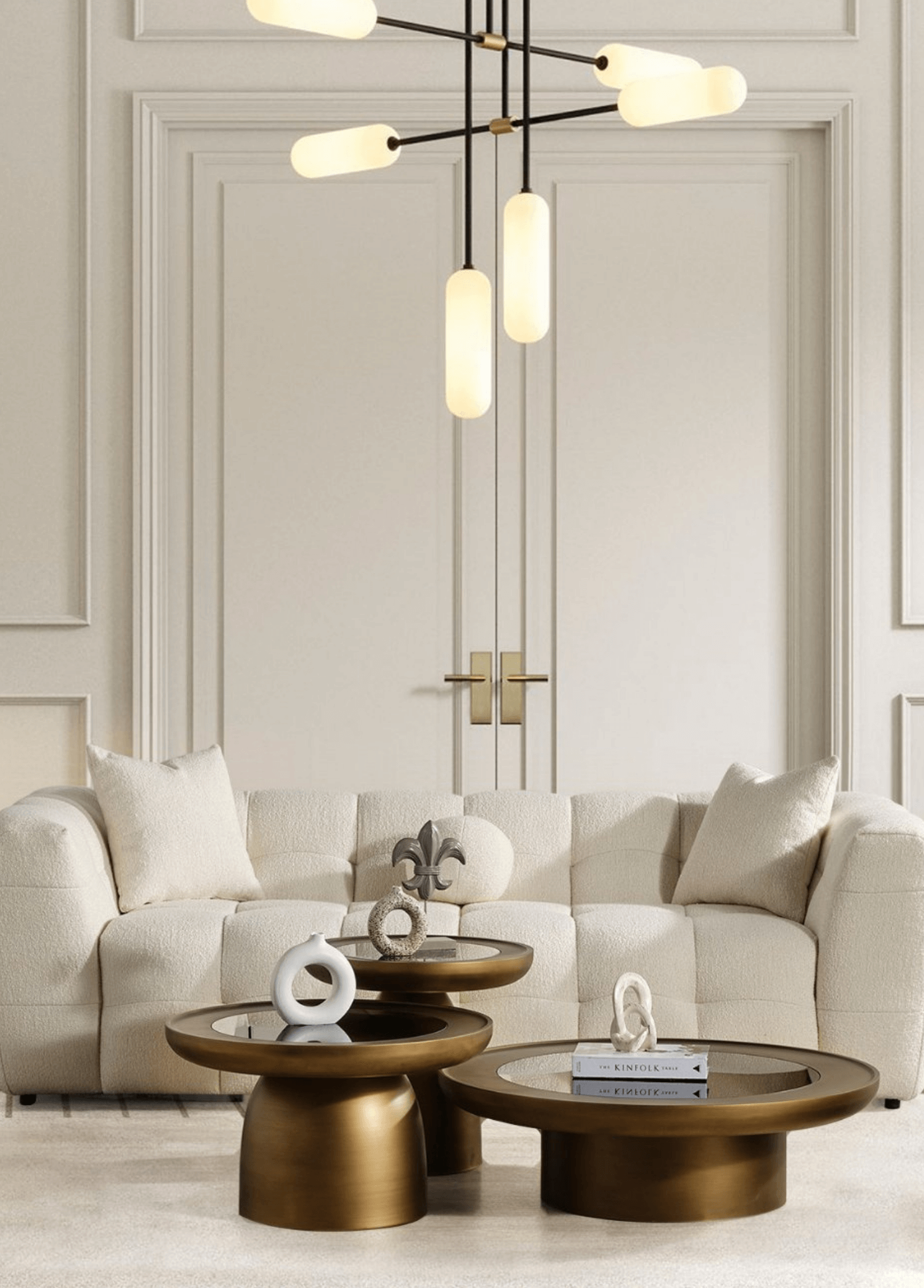 Hills Ahşap Üçlü Sehpa