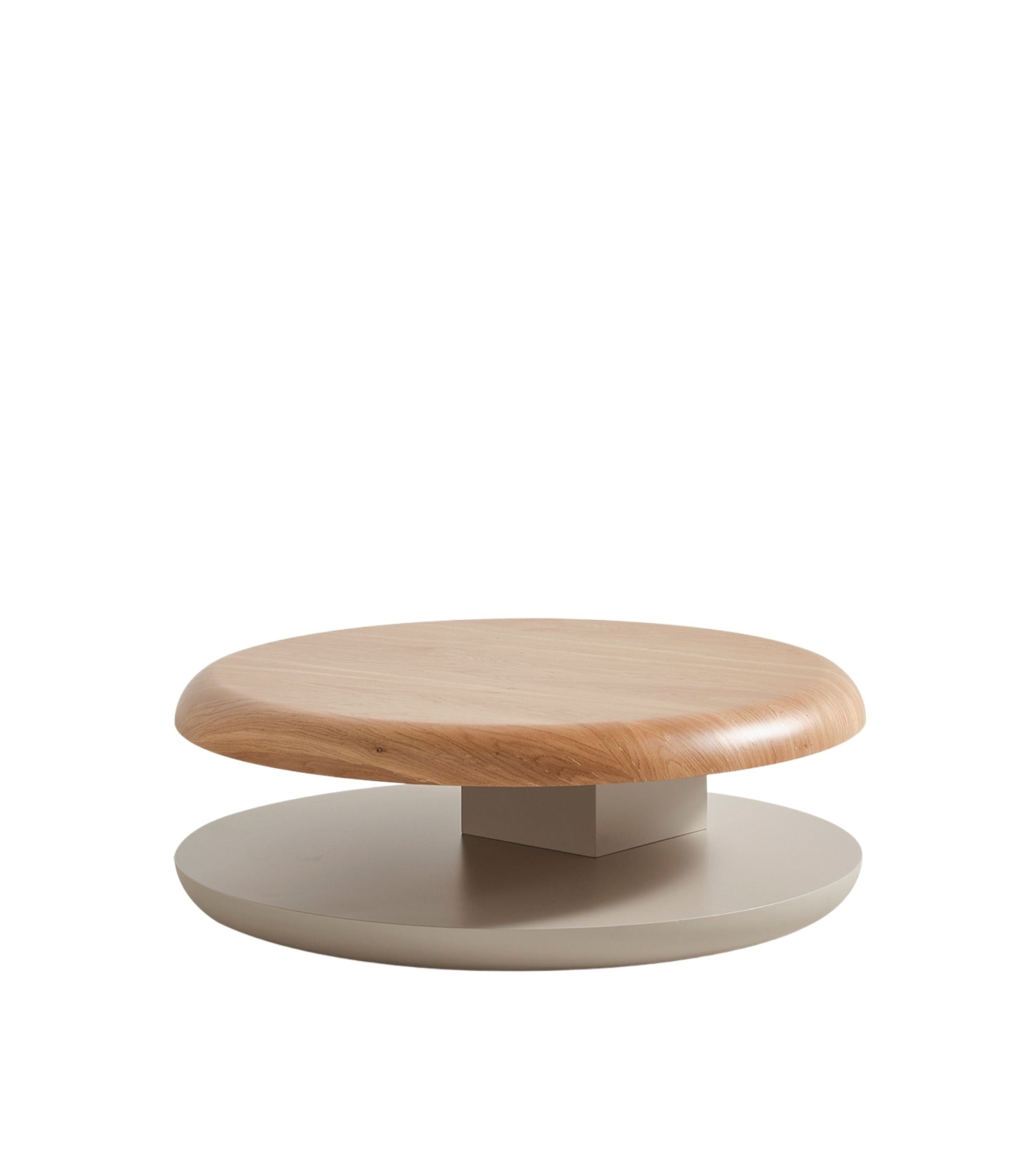 Gironde Wooden Adjustable Coffee Table on Wheels Beige