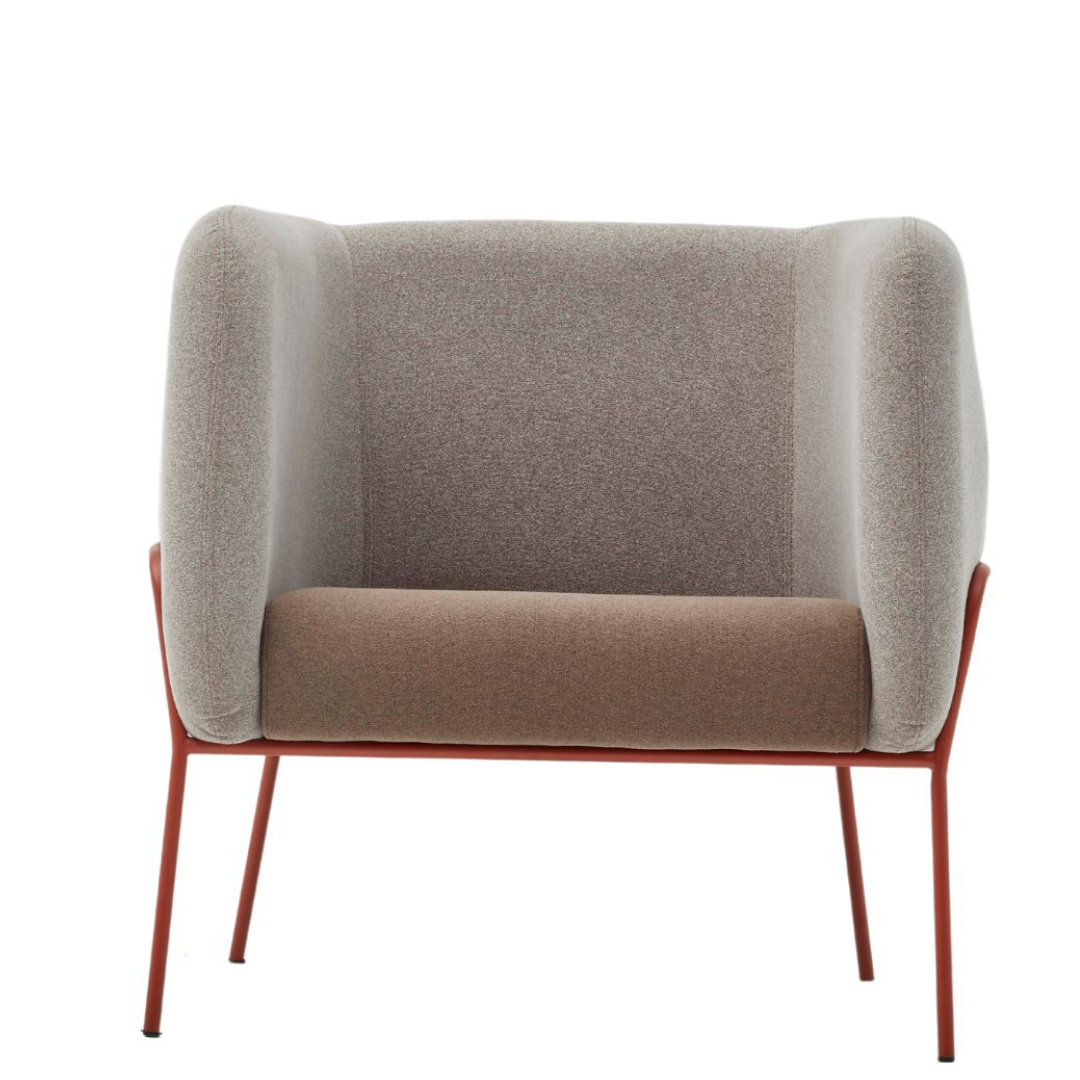 Lucia Rose Metal Ayak Kahverengi Berjer