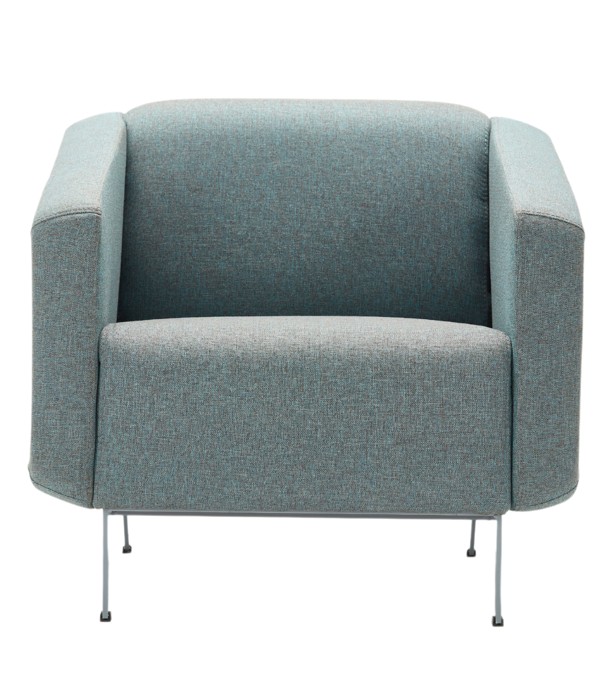 Sovza Metal Ayak Ahşap Detay Mavi Berjer