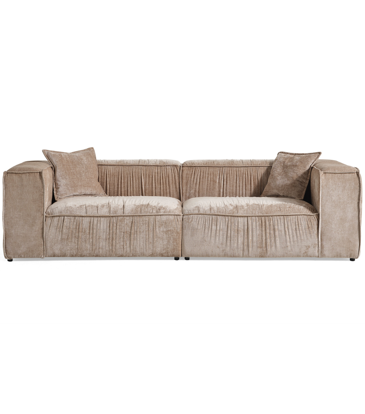 Volye Comfort Büzgülü Kadife Bej