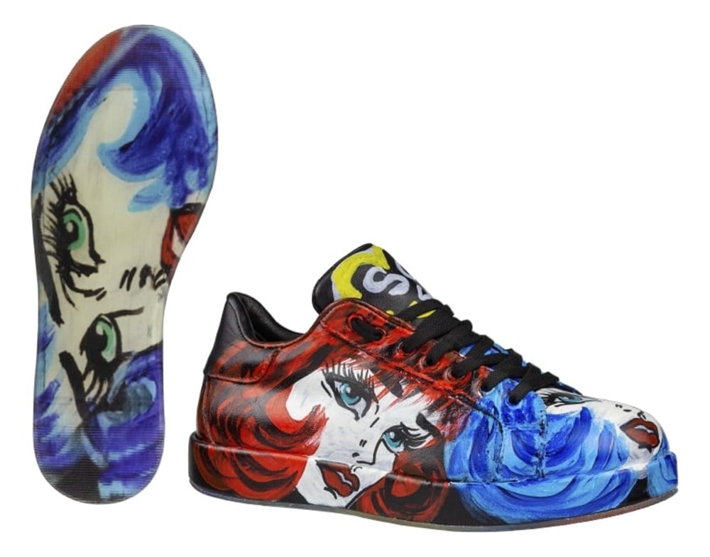 Unisex Deri Sneakers