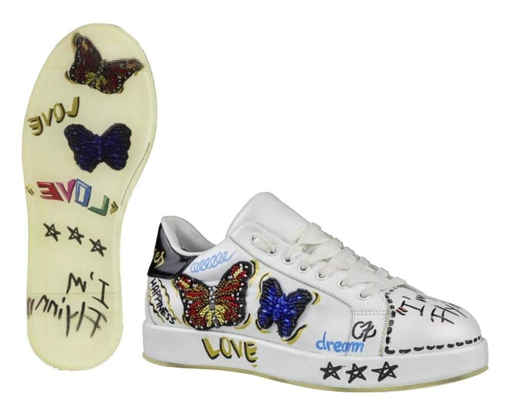 Unisex Deri Sneakers