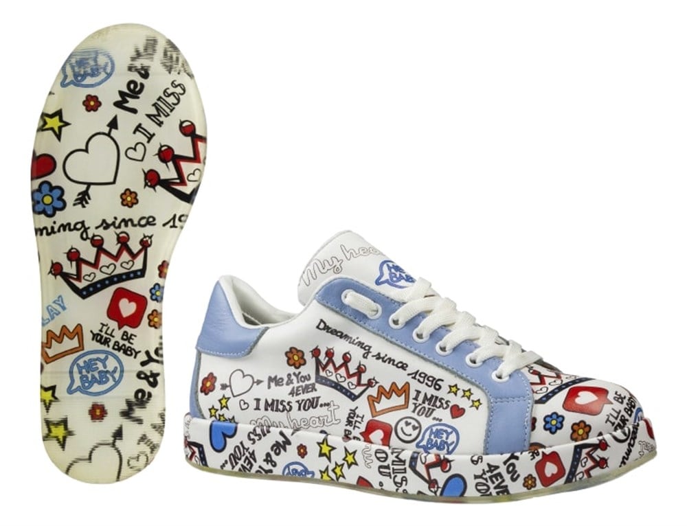 Unisex Deri Sneakers