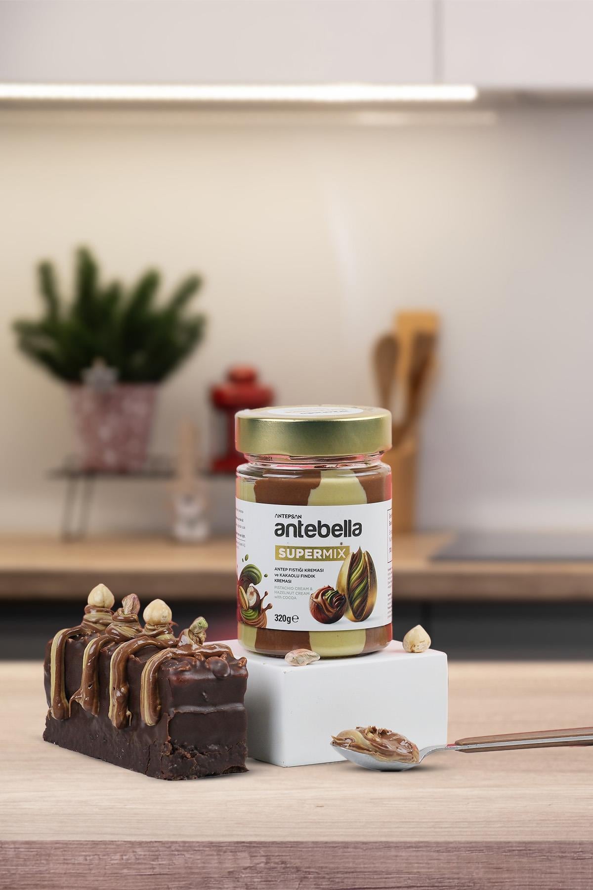 Antebella Süper Mix Fıstık Kreması & Kakaolu Fındık Kreması 320 G