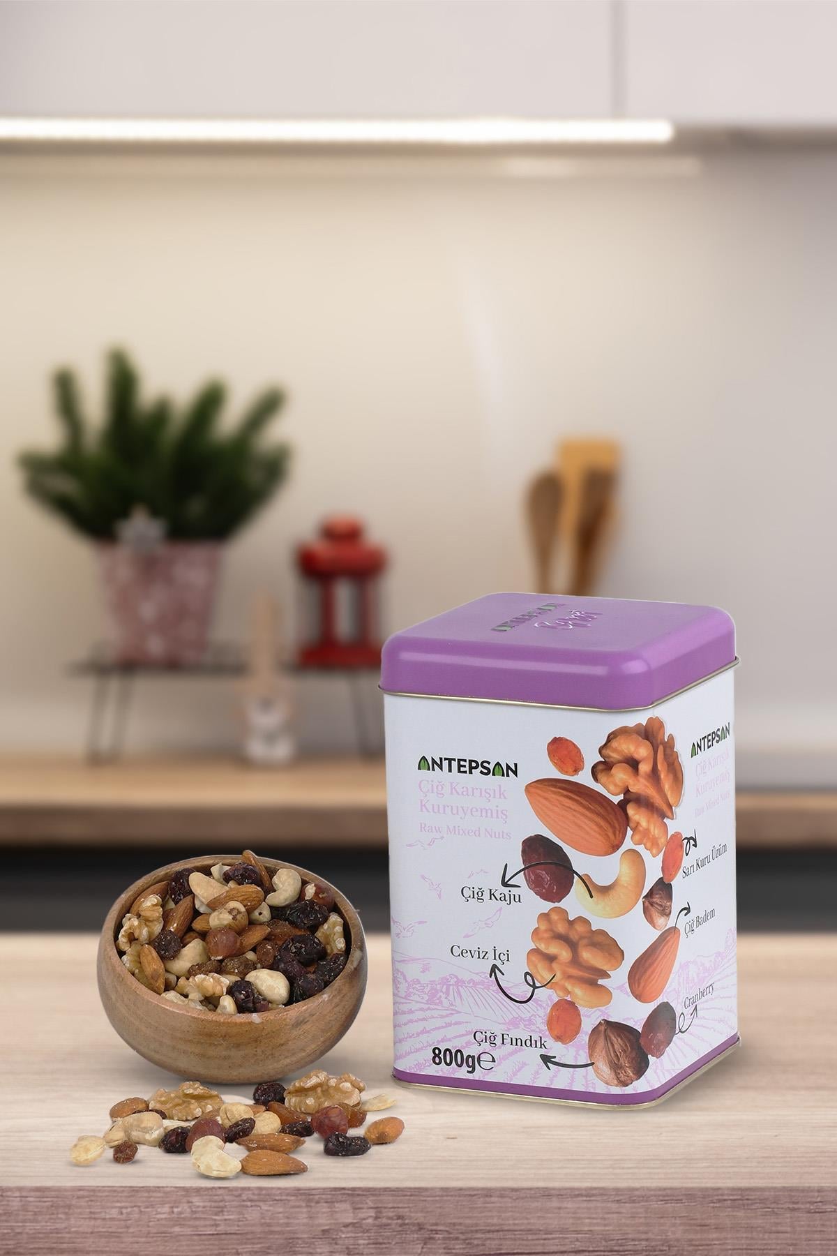 Teneke Çiğ Karışık Kuruyemiş 800 G