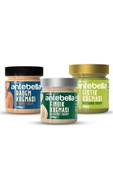 3lü Krema Paketi (Antep Fıstığı, Badem, Fındık)