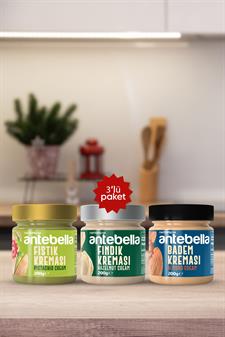 3lü Krema Paketi (Antep Fıstığı, Badem, Fındık)