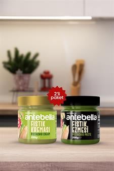 Antebella Antep Fıstık Kreması 200 g + Antep Fıstık Ezmesi 200 g