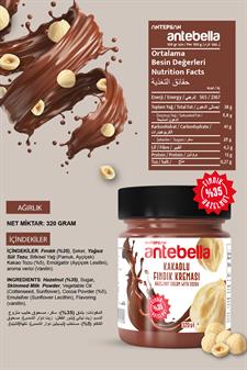 Antebella Kakaolu Fındık Kreması 320 g x 2