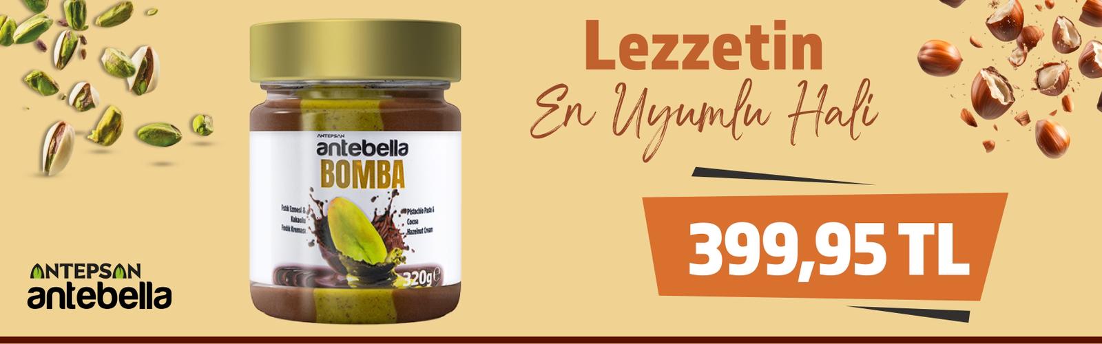 Antebella Bomba Fıstık Ezmesi & Kakaolu Fındık Kreması 320 G