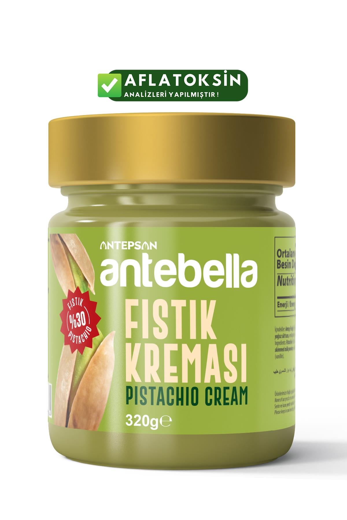  Antep Fıstık Kreması  320 g - Antep Fıstığı Kreması  