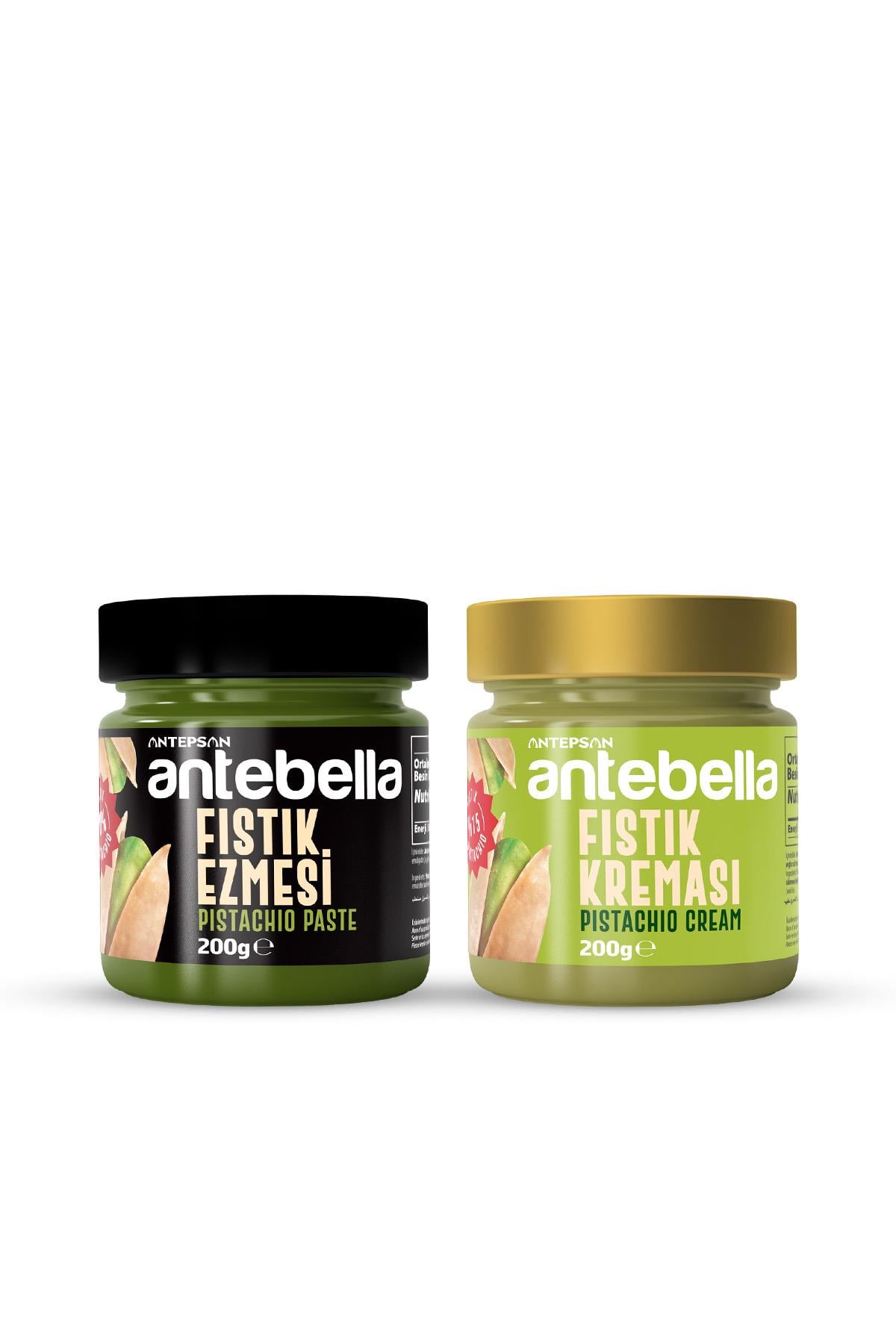 Antebella Antep Fıstık Kreması 200 g + Antep Fıstık Ezmesi 200 g