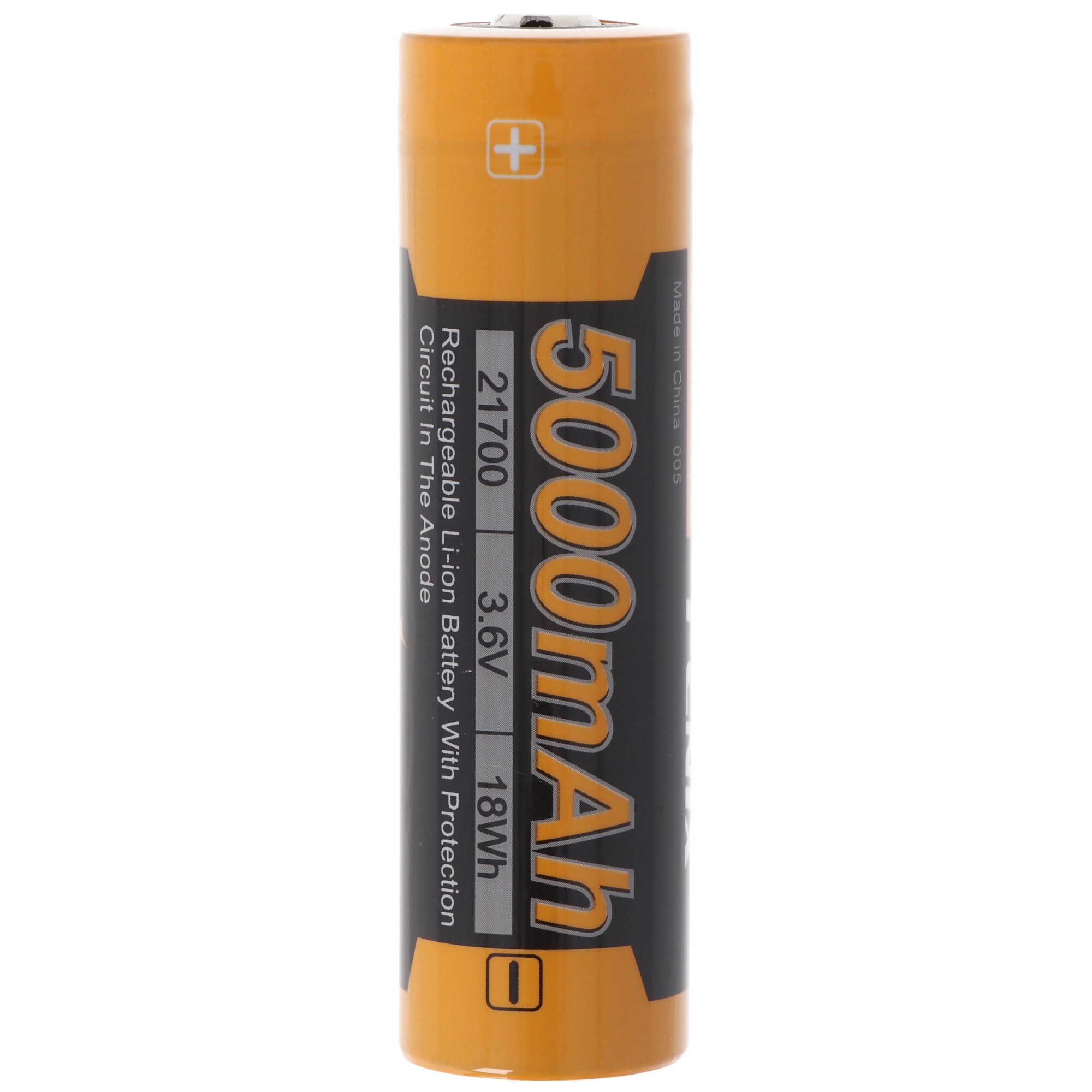 21700 Fenix ARB-L21-5000 Li-ion pil boyutu 21700, 76x21,5 mm boyutunda