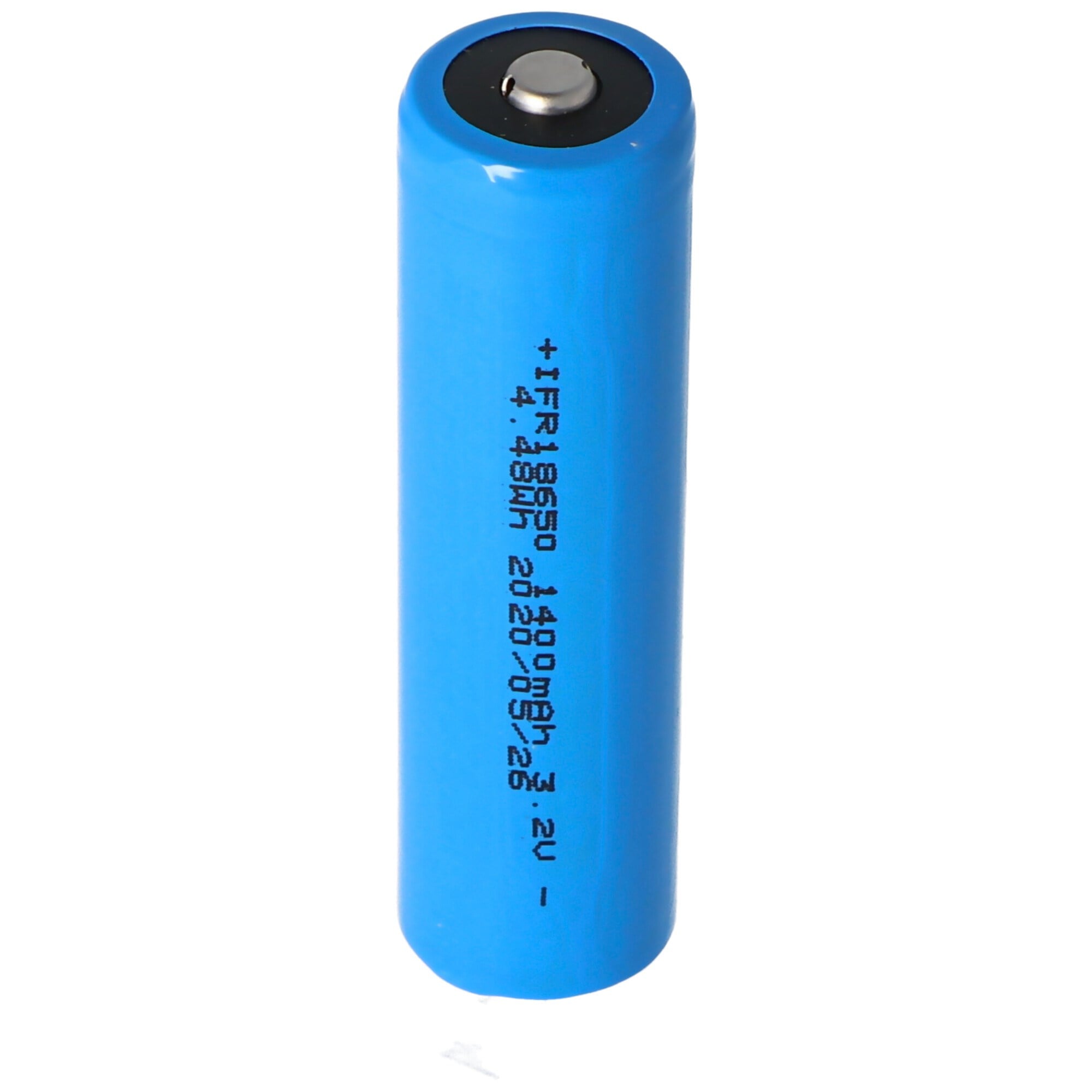 3.2 volt güneş pili Lityum 18650 IFR LiFePo4 pil, korumasız kafa, 1400-1500mAh, boyutlar yaklaşık 66.1x18mm