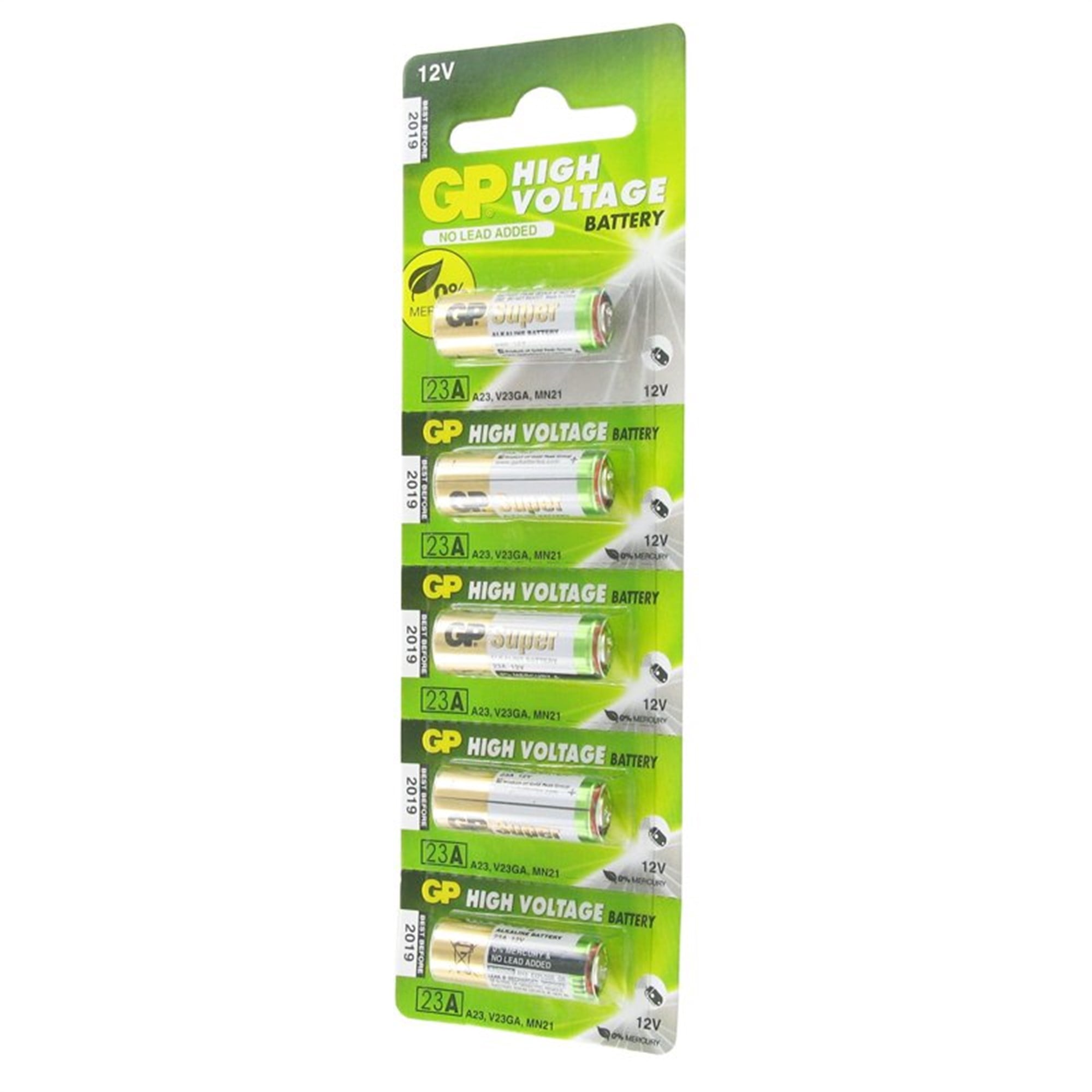 5 adet GP23A 12 volt Ultra Yüksek Gerilim Alkalin pil 23Ae, A23, VA23GA, MS21, MN21, 8LR932, 28x10mm