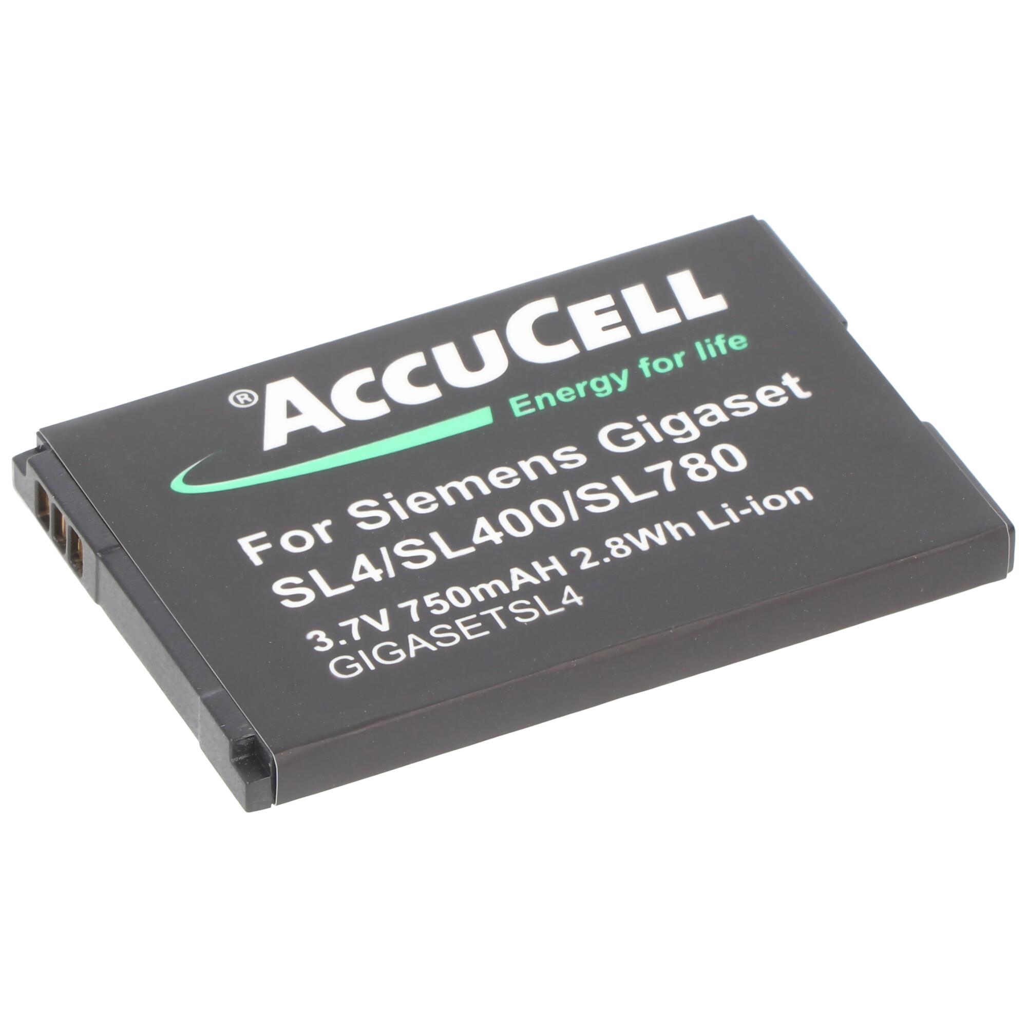 Siemens SL4, SL400, SL78, SL780, SL785, SL788 için uygun AccuCell pil