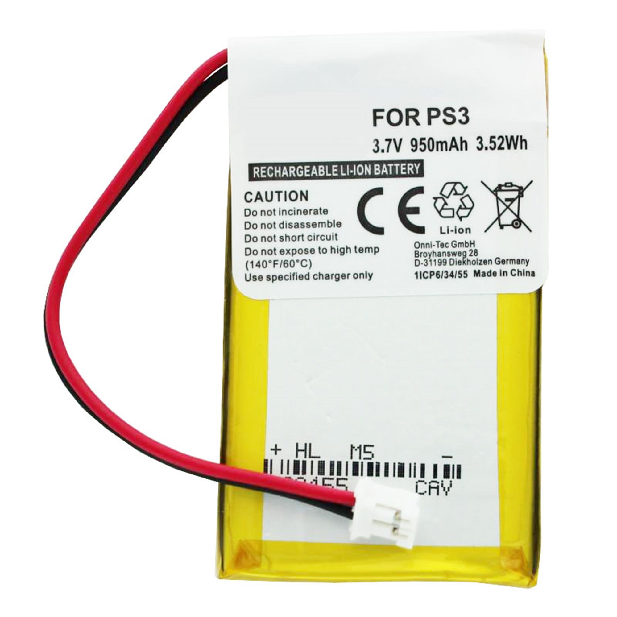 AccuCell pil Sony PS3 SIXAXIS kablosuz denetleyici pil LIP1859, CS-SP130SL, LIS1359, LIP1472 için uygun