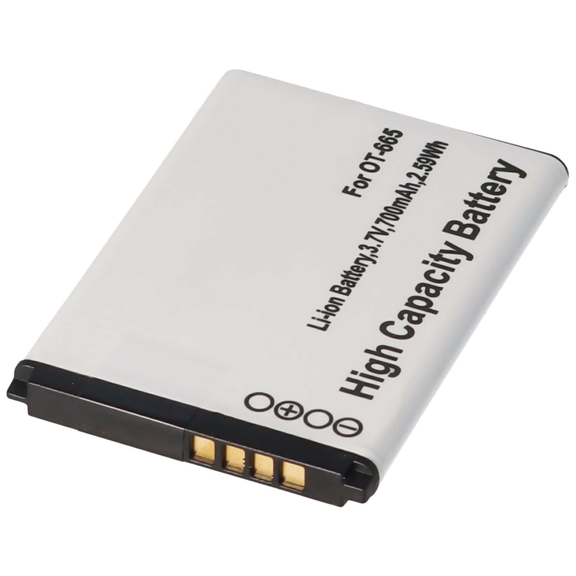 Alcatel One Touch OT-665, 665, Alcatel One Touch 2012, Alcatel Susam II, CAB22D0000C1, CAB22B0000C1, Li-Ion, 3.7V 700mAh için uygun pil