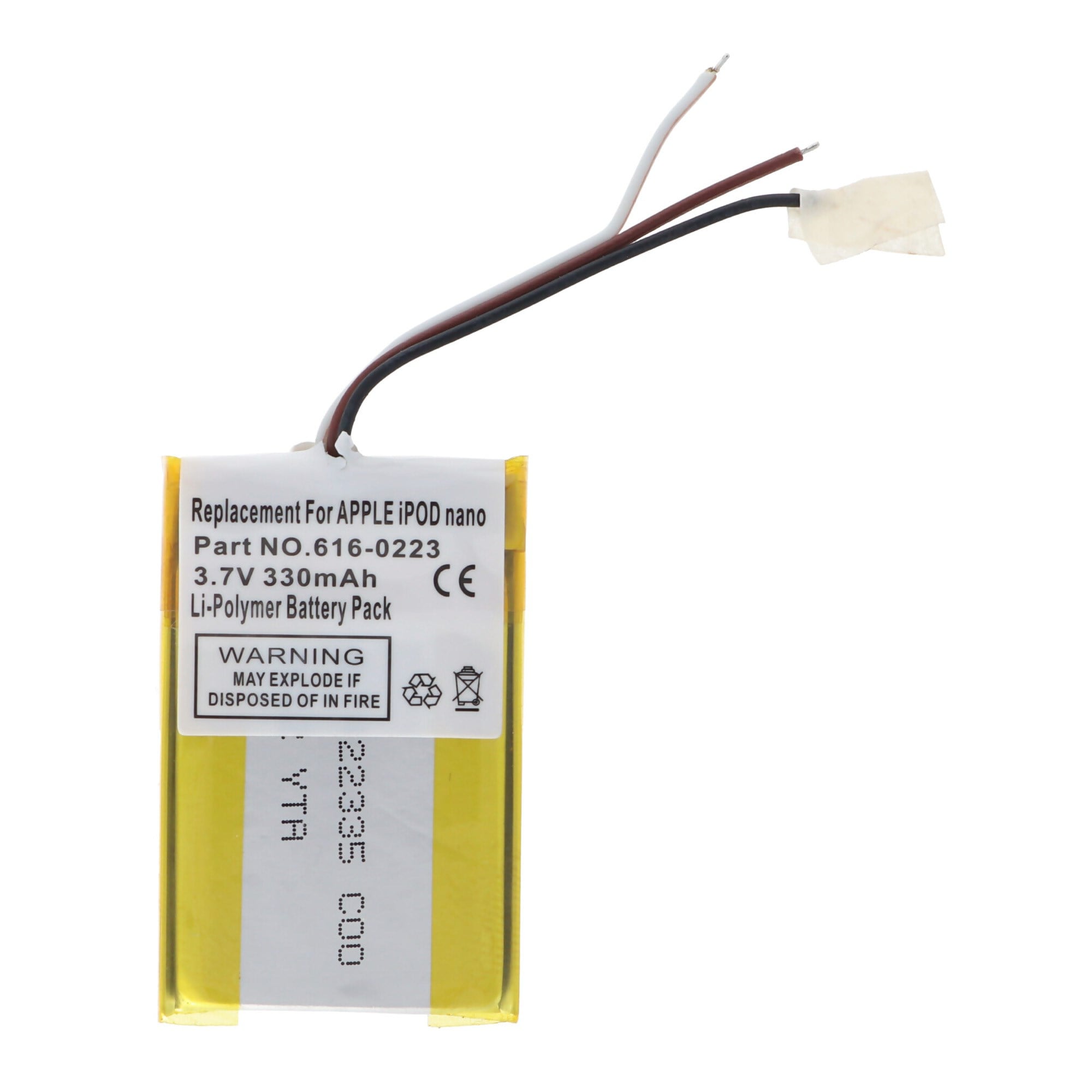 Apple iPOD nano, 616-0223, 330mAh için uygun AccuCell pil