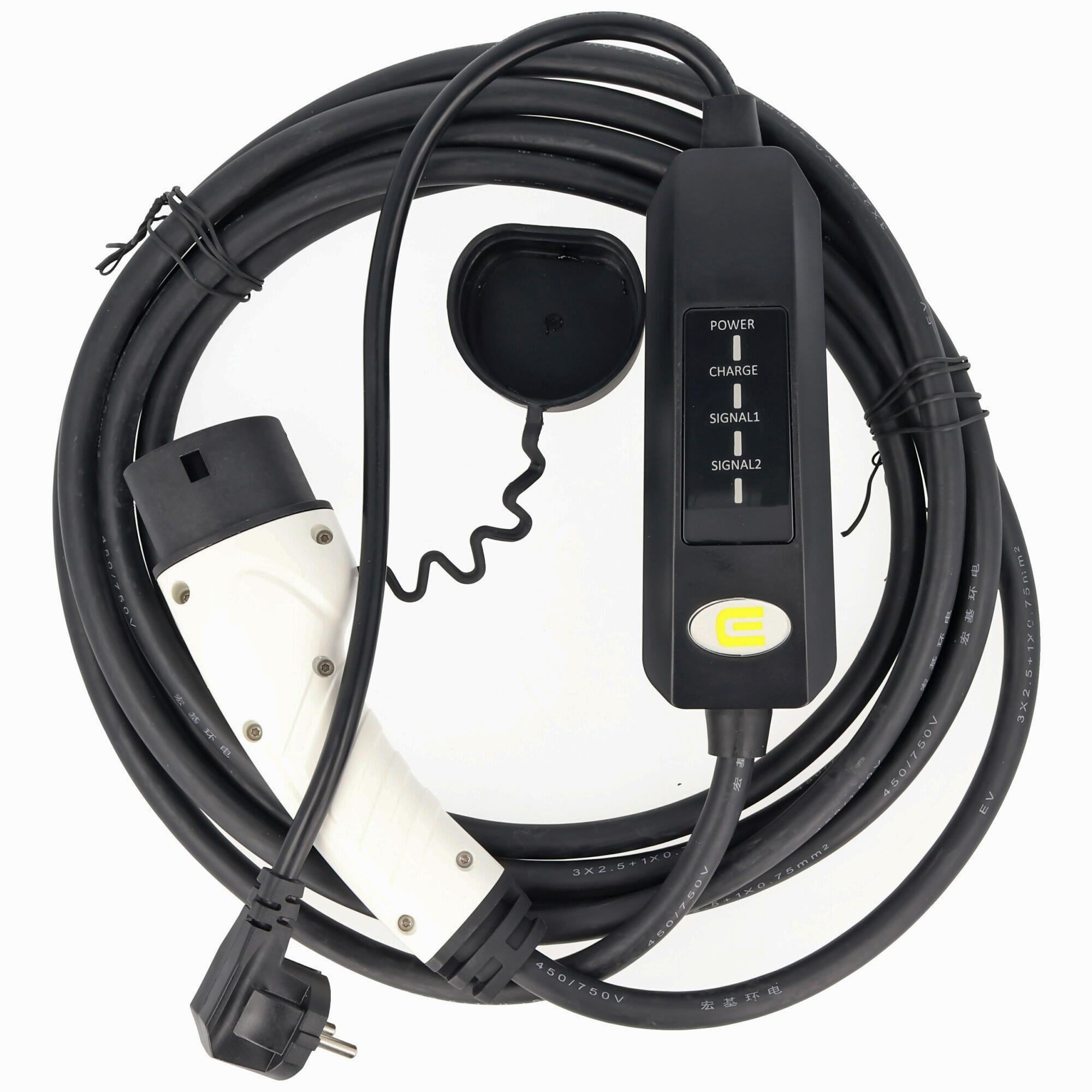 Elektrikli Otomobiller İçin Taşınabilir Şarj Kablosu Tip 2 Mod2 230V 13A SchuKo Fişli Maks. 3.0 kW