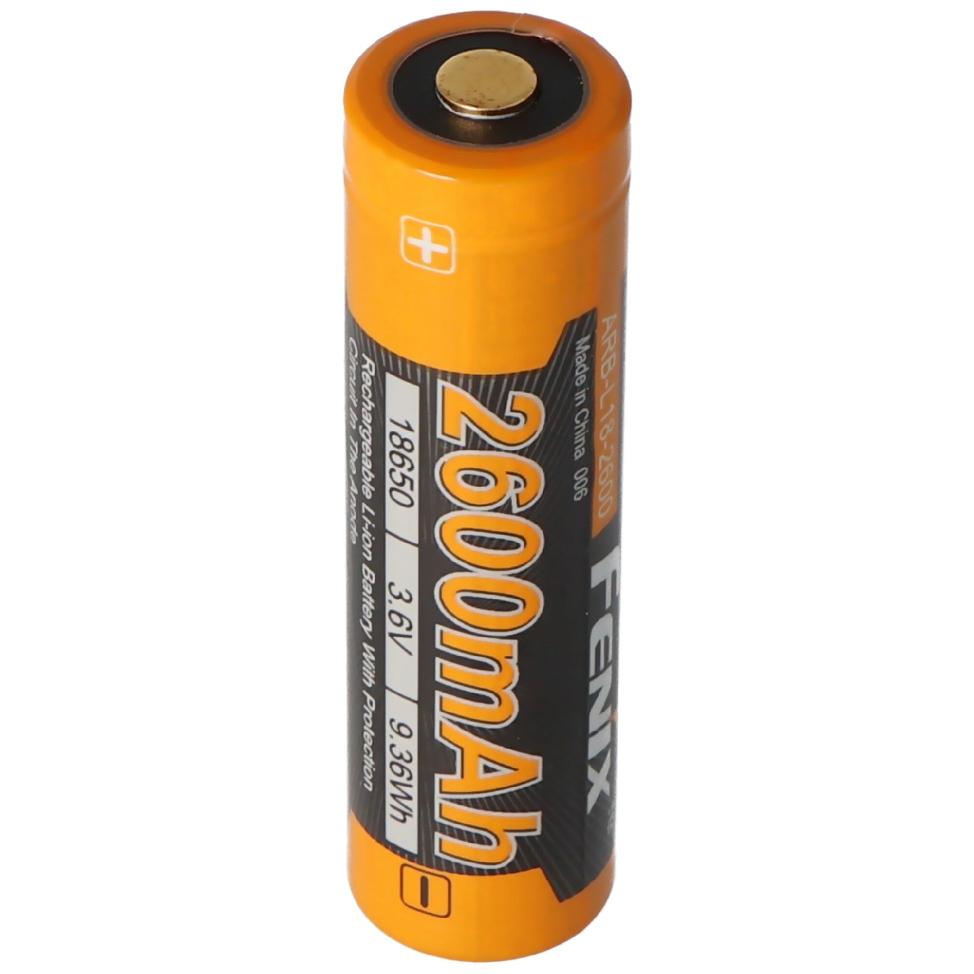 Fenix ARB-L2 18650 Li-ion pil korumalı 2600mAh, yeni sürüm 2016