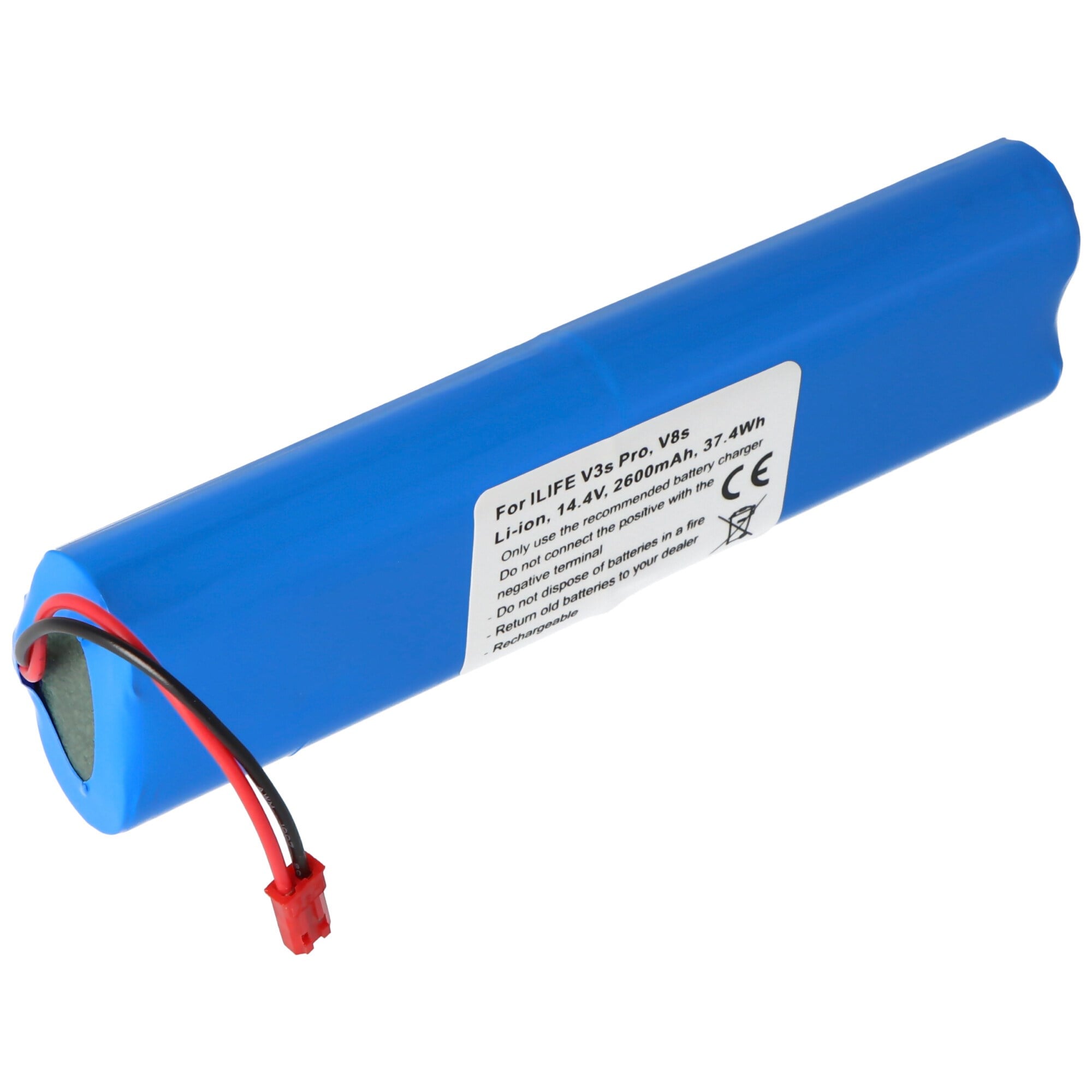 ILIFE V3s Pro, V8s, Li-ion, 14.4V, 2600mAh, 37.4Wh için uygun pil