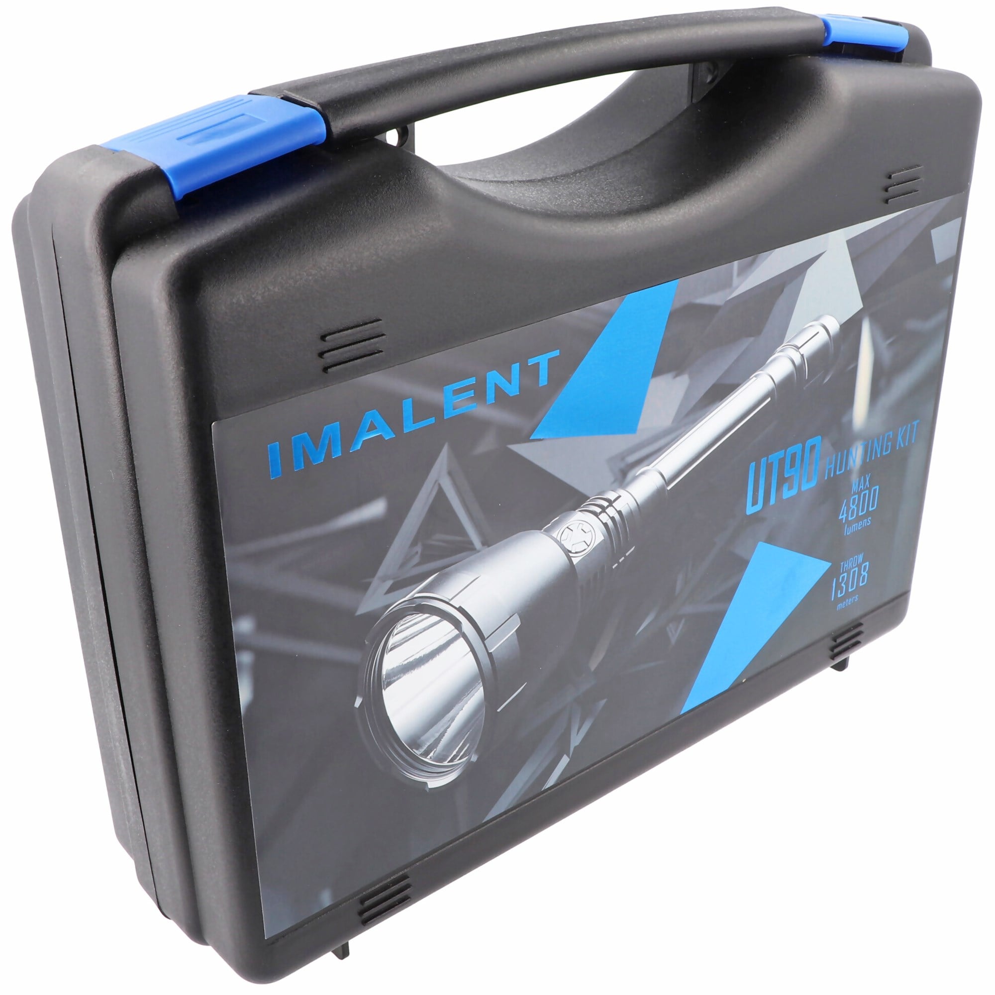 Imalent UT90 av seti maksimum 4800 lümen, maksimum 1308 metre menzil, pil ve USB şarj kablosu dahil