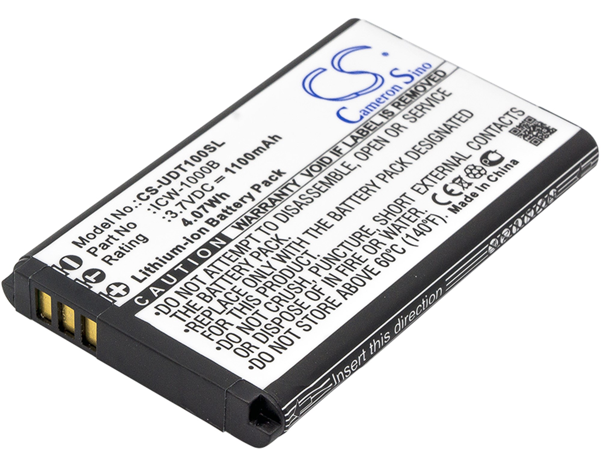 INCOM ICW-1000B, ICW-1000G, UNIDATA ICW-1000G, WPU-7700, WPU-7800, WPU-7800B, WPU-7800B-US, ICW-1000B, KAL523450AR 3,7 volt ve 1100mAh için uygun pil