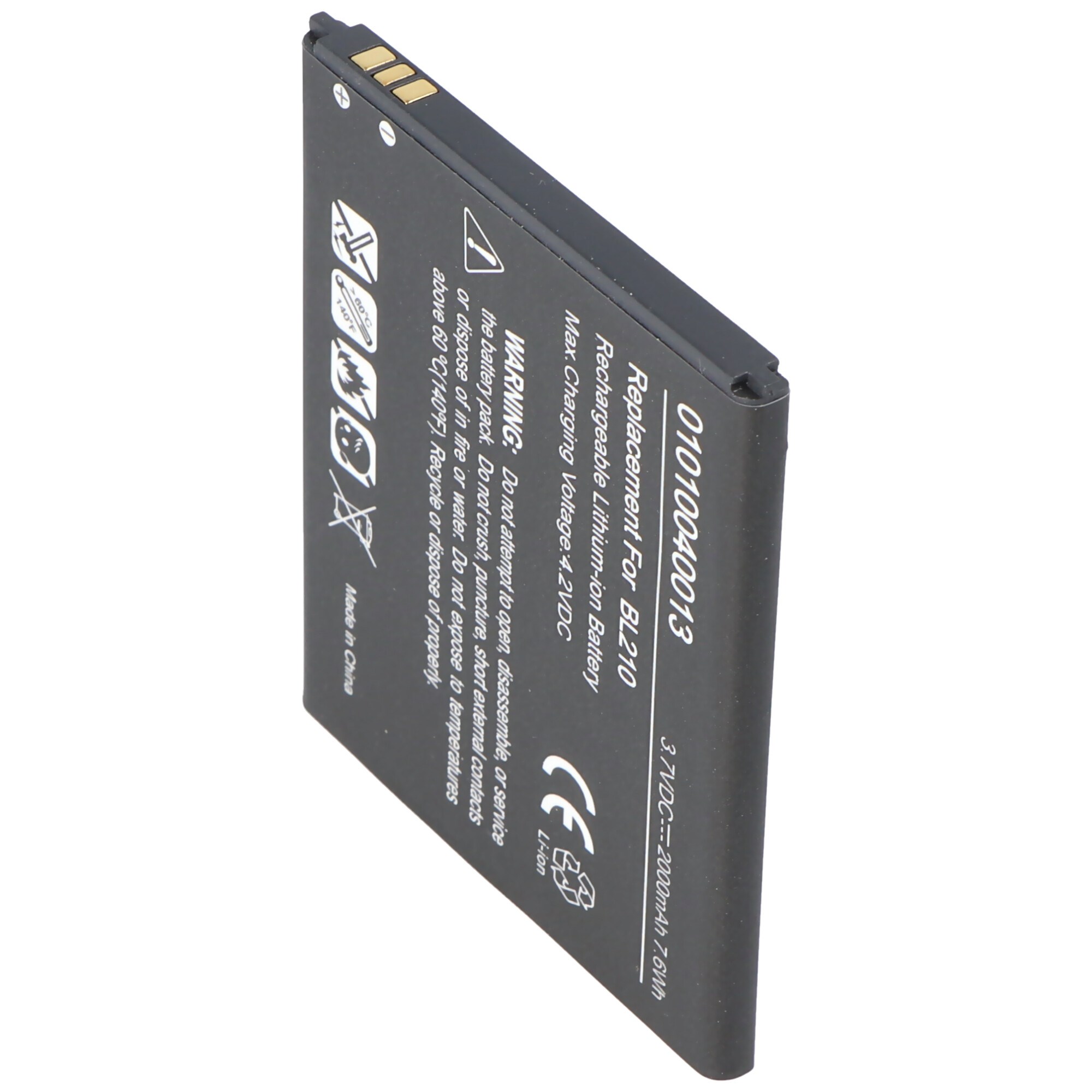 Lenovo BL210, Li-ion, 3.7V, 2000mAh, 7.6Wh için uygun pil