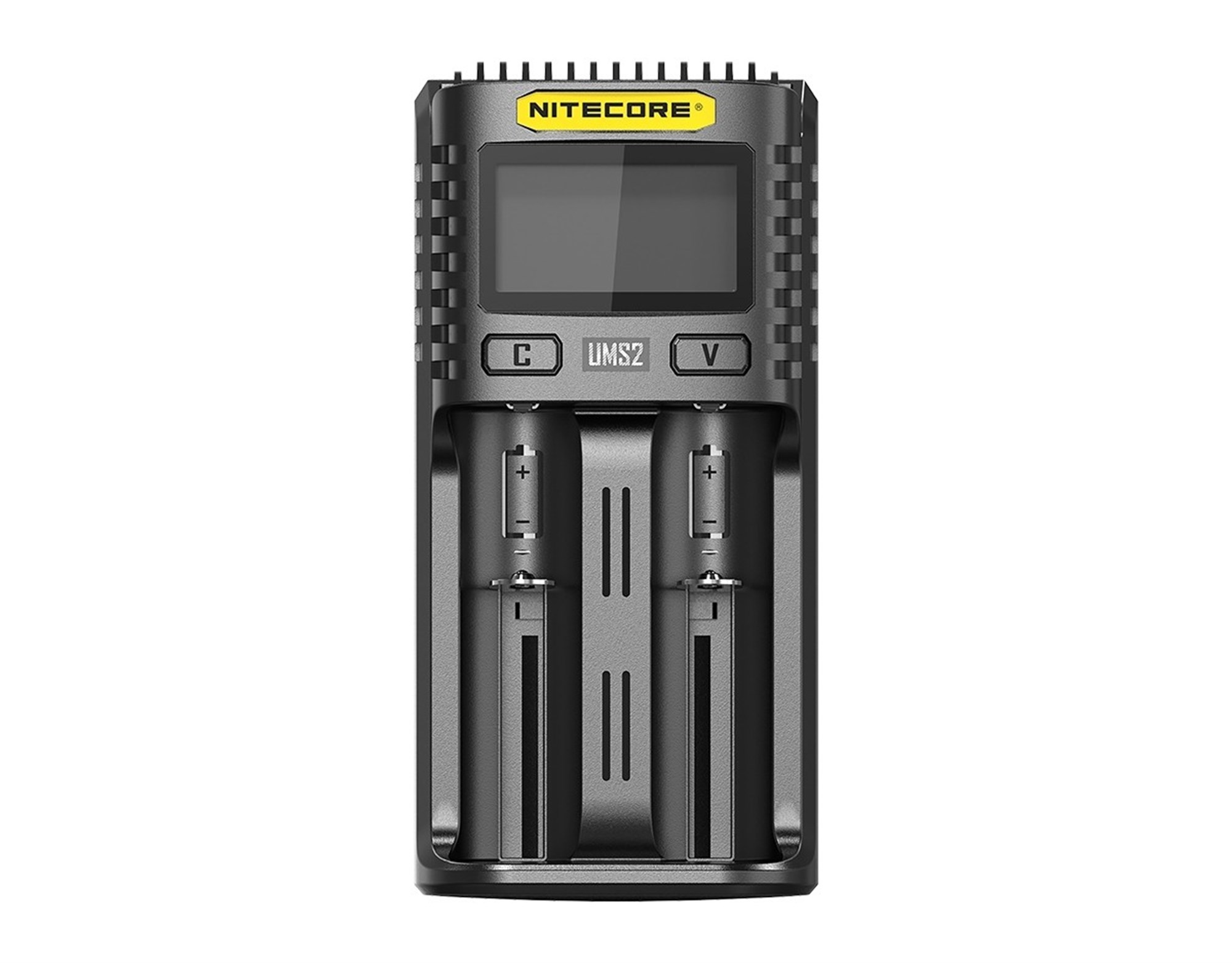 Li-Ion piller için Nitecore UMS2 USB hızlı şarj cihazı QC 2.0 uyumlu