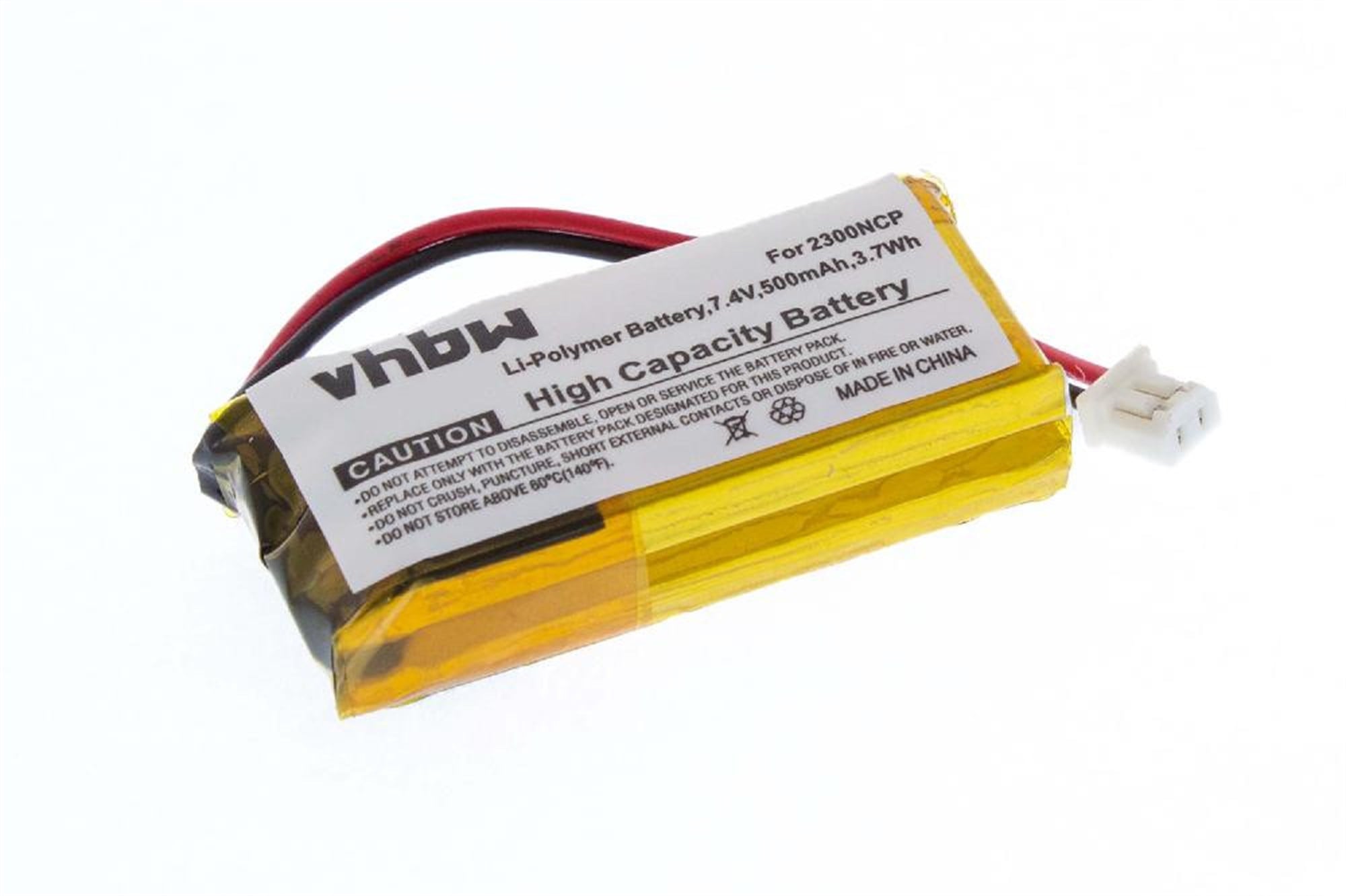 Li-polimer pil - 500mAh (7.4V) - BP74T2 gibi köpek tasması köpek eğitmenleri için
