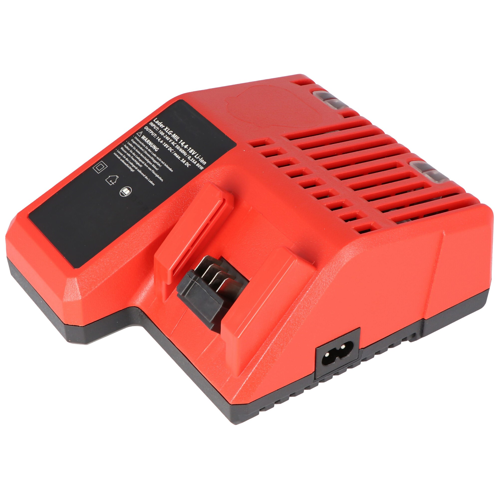 Milwaukee M18 pil için uygun hızlı şarj cihazı, 14.4 ila 18.0 volt Li-ion pil şarj eder