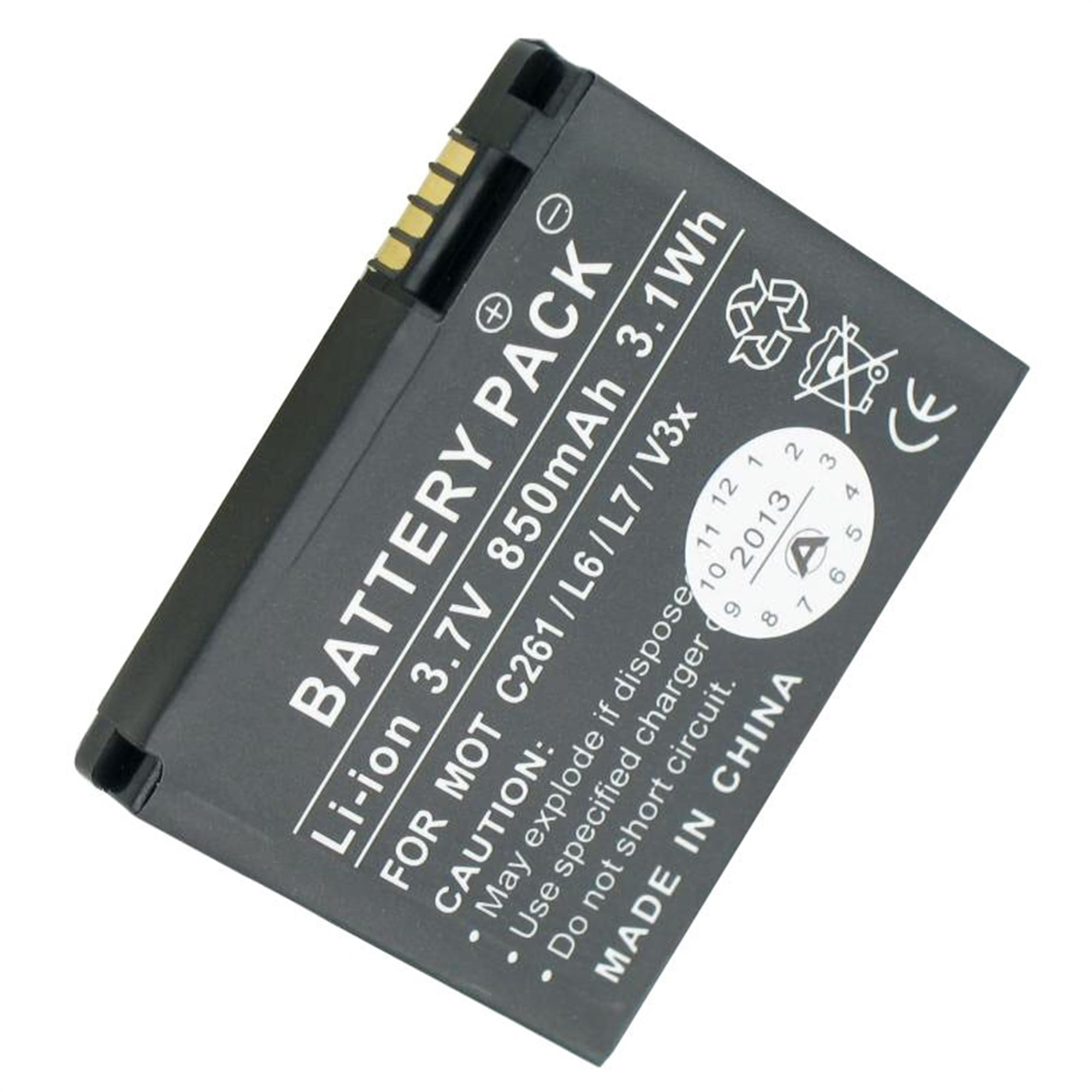 Motorola C261, K1, L2, L6, L7, V3x pil BK60, SNN5781A, SNN5768, BC60, SNN5768A için uygun AccuCell pil