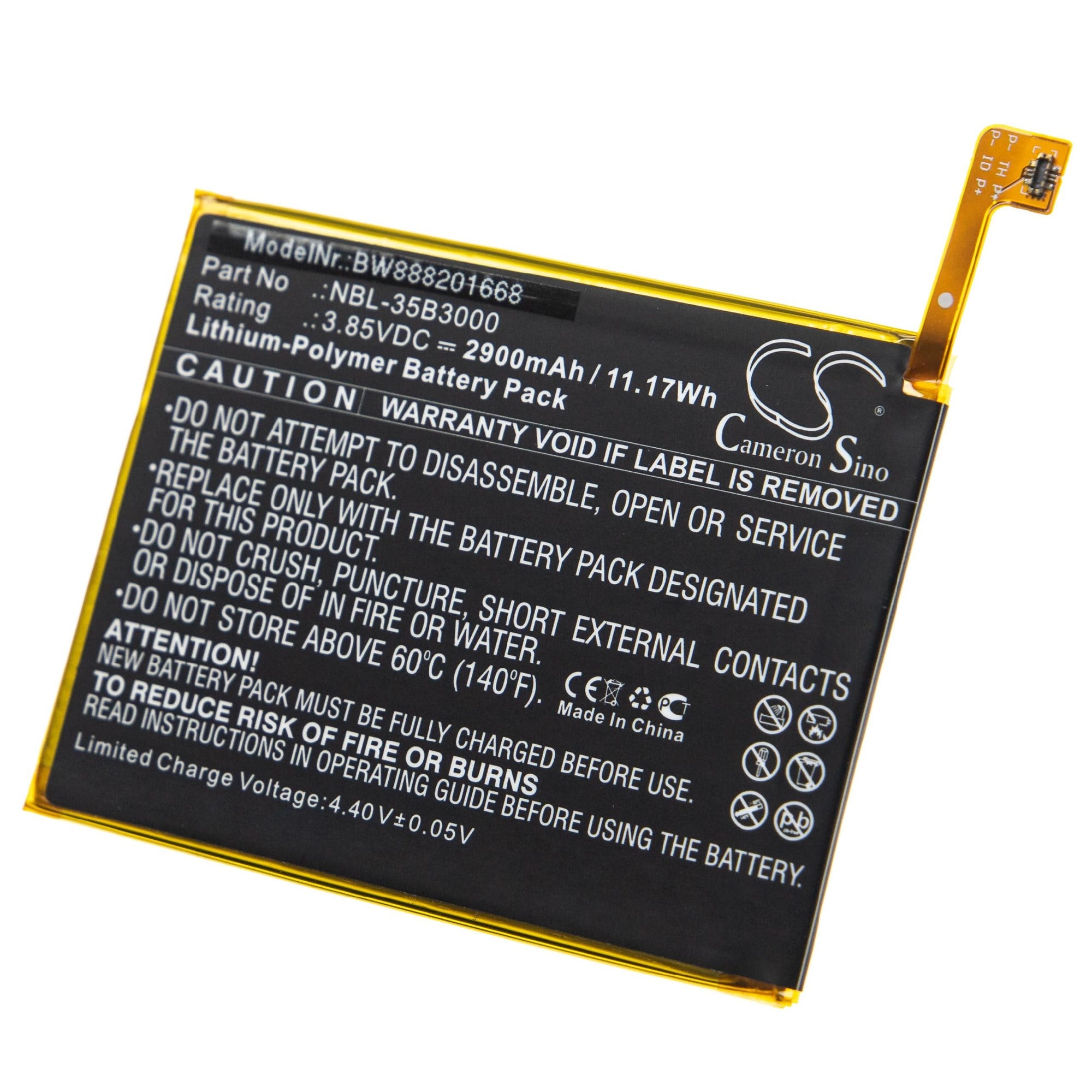 Neffos C7 Dual Sim ve NBL-35B3000, 2900mAh gibi diğerleri için pil