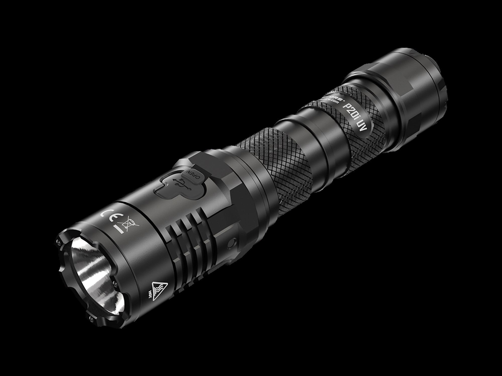Nitecore P20i UV LED el feneri, 4x UV LED, adli tıp, değerlendirme, belge kontrolü, para birimi tanıma, 21700 Li-Ion pil tipi NL2140i 4000mAh