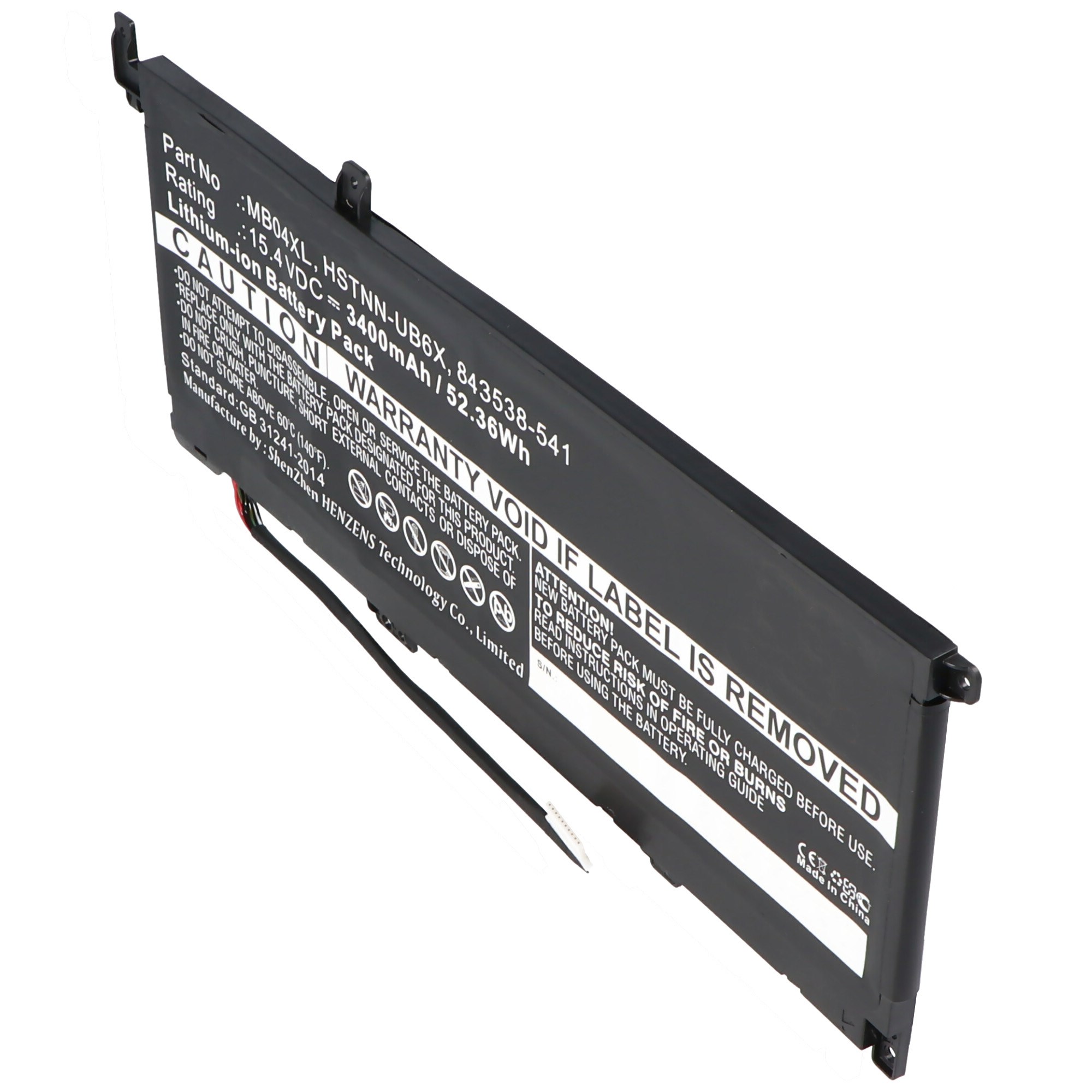 Pil, HP Envy X360 M6, M6-AQ003DX, M6-W102DX, MB04XL, HSTNN-UB6X, 843538-541, 15.4V 3400mAh için uygun