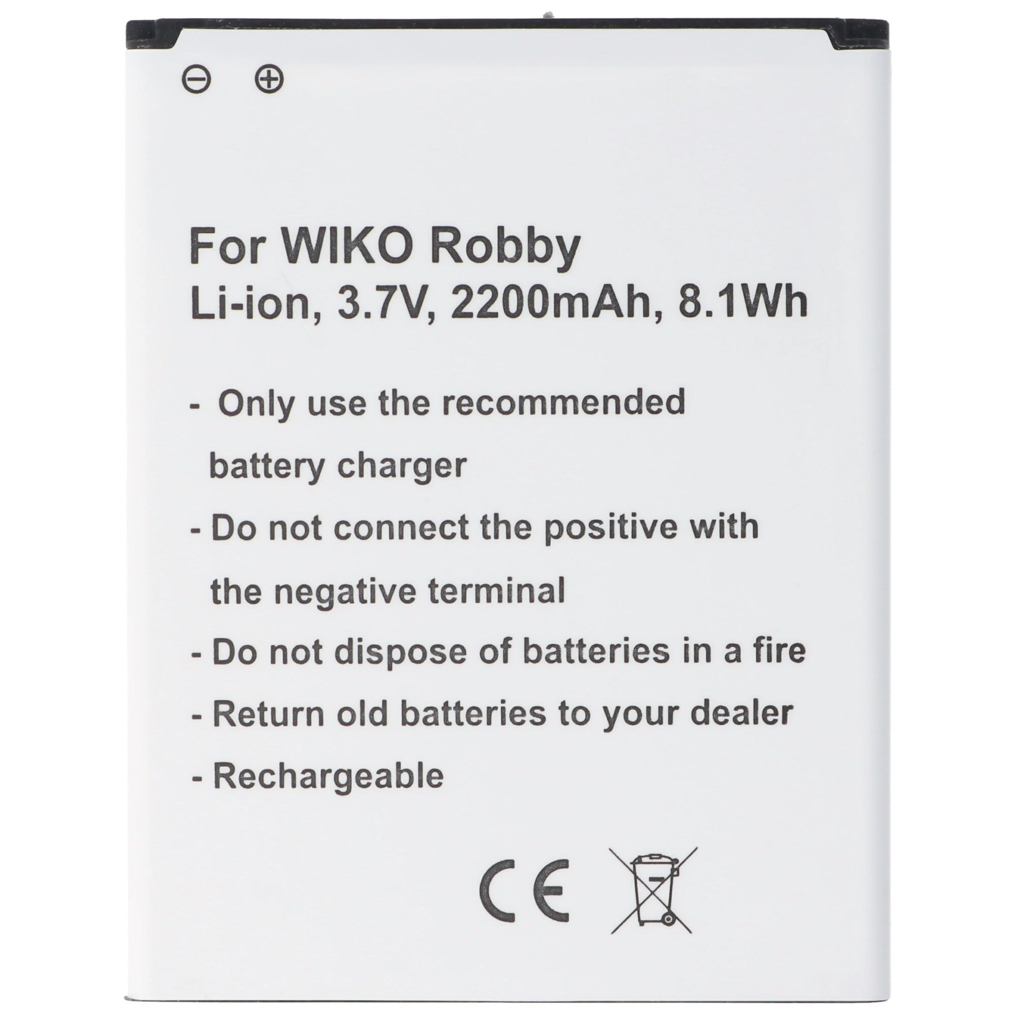 Pil, Wiko Robby V3750AN, 5212, P104-T19001-000 için uygun